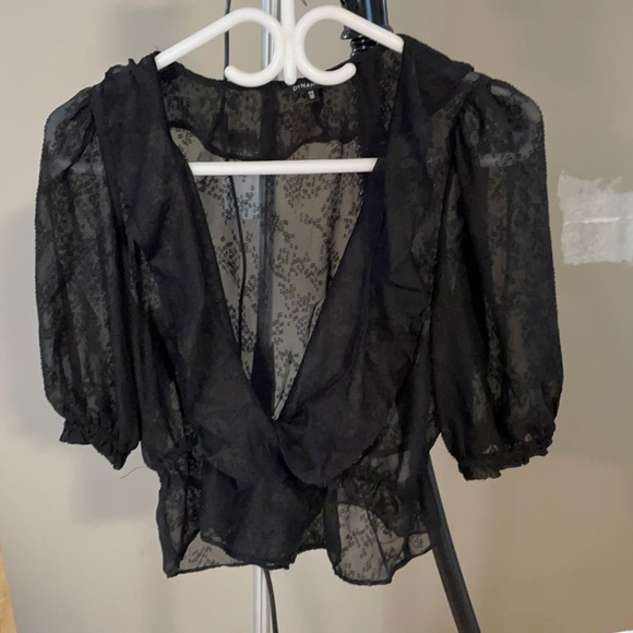 Worn once . Dynamite small peplum style shirt . - Picture 1 of 5